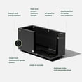 thumbnail image 2 of Veradek Block Series Long Box Small Plastic Planter - Black, 2 of 11