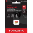 thumbnail image 3 of Carte microSDXC™ UHS‑I SANDISK Extreme® GO 64Go, 3 of 10