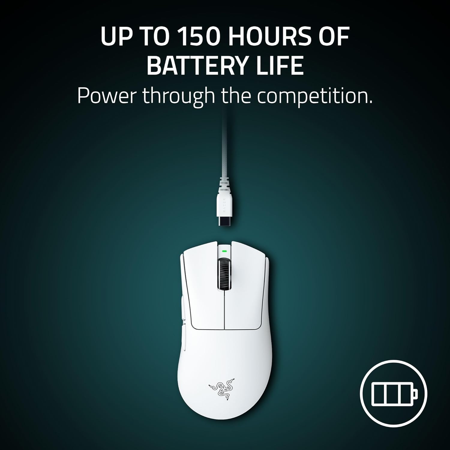 Razer DeathAdder V4 Pro ホワイト Razer DeathAdder V4 Pro Wireless Gaming Mouse – Brand New