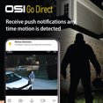 thumbnail image 4 of OSI Smart Wi-Fi Wireless Floodlight Security Camera Indoor-Outdoor 1080P HD, 2-way talk, Smart Motion, App Notification, Alexa & Google Assistant, Super Bright, Built-in Siren, Remote View, 4 of 11