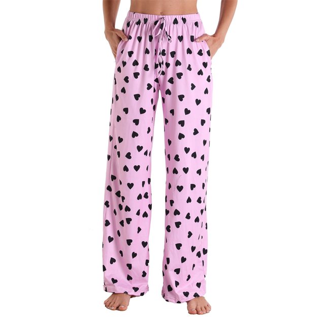 Ensembles de Pyjama pour Femmes, Mode d'Été Décontractée pour Femmes, Pantalon de Pyjama Imprimé à Taille Élastique