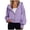 Purple, variant on Tranfacy Zip up Hoodie Women, Hoodies for Women, Ladies' Plus Size Loose Long Sleeve Pullover Hooded Sweatshirt Fleece Jacket Coat for Fall and Winter