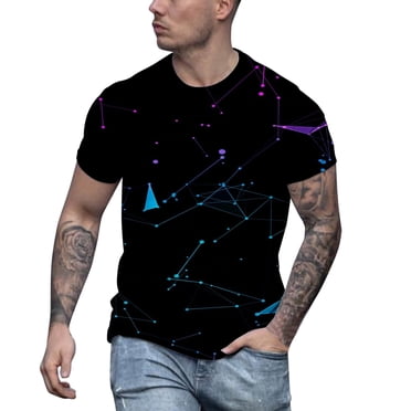 Ketyyh-chn99 Men T Shirt Solid Color Short Sleeve Tee Short Sleeve Crew T-Shirt for Adult Soft Cotton Classic Fit Black,M