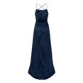 thumbnail image 5 of Ketyyh-chn99 Robes de Bal pour Femmes Robe de Mariage Formelle Élégante Invitée de Mariage Soirée Robe Formelle Robes Sans Manches Bleu Foncé,2TG, 5 of 5