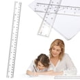 thumbnail image 2 of ZTTD Clear Plastic Ruler, 12 Inch Ruler, Clear Ruler with Centimeters and Inches, Straight Plastic Ruler for Home and Office Drawing Measuring Tools, 2 of 7