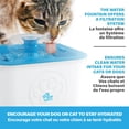 thumbnail image 2 of Paw Perfect Pet Water Fountain with Triple Filtration, BPA Free, 2.5L Capacity, 3 Flow Modes, Includes 3 Filters, Portable Cord, Blue, 2 of 6