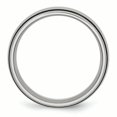 thumbnail image 2 of Bague en Caoutchouc Noir 8mm en Acier Inoxydable 7 Tailles, 2 of 6