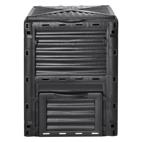 KFFKFF Contenant de Compost Extérieur 80 Gal, Composteur Sans BPA, Bac de Compostage de Jardin Spacieux avec Couvercle Supérieur et Grille Inférieure, Assemblage Simple, Léger, Amélioration Rapide de la Fertilité du Sol
