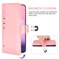 thumbnail image 3 of OnePlus 7 6T Case, iCoverCase Genuine Leather Wallet Case Slim Fit Folio Book Design with Stand and Card Slots Flip Case Cover for OnePlus 7 6T (Pink), 3 of 5