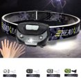 thumbnail image 4 of LED Étanche Rechargeable Lampe Frontale Extérieure Randonnée Camping Animal de Compagnie Marche Phare, Noir, Capteur, 4 of 9