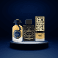 thumbnail image 3 of Lattafa Collection de Parfums de Ra'ed Luxe Gold, Bade'e Al Oud for Glory et Jasoor - EDP 100 ml (3,4 Oz) Parfums Longue Tenue d'Arabie, Parfums pour Hommes Original. (Ensemble), 3 of 4
