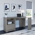 thumbnail image 4 of Bush Furniture Cabot 60W Corner Desk with Storage in Modern Gray, 4 of 5
