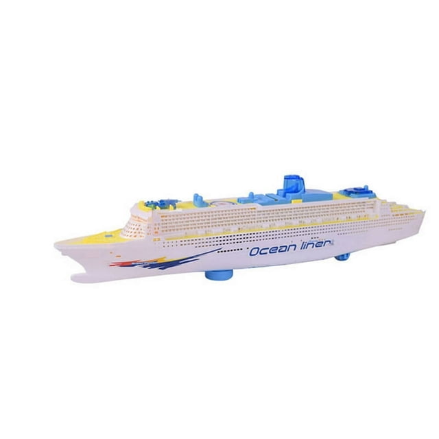 Electric Ocean Liner Cruise Ship Toy Flashing Musical Kids Educational Model