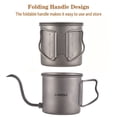 thumbnail image 4 of 400 ml pour-Over Kettle Col de Cygne Café Kettle Ti Poignée Pliante Eau Kettle avec Couvercle, 4 of 8