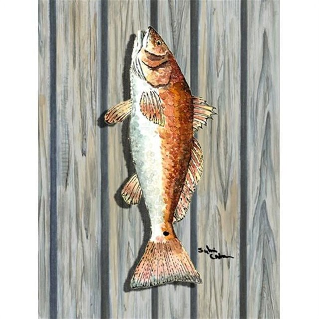 Carolines Treasures 8489GF 11 x 15 Po. Poisson Rouge Drapeau Jardin Taille
