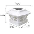 thumbnail image 2 of Solar Post Lights Outdoor Fence Cap Light for Posts Patio Garden Decoration White Lighting Black，Lighting Solar Outdoor Post Cap Lights Light for Fence, 2 of 9