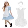 thumbnail image 2 of Aspire Retro Ruffle Apron with Headband, Adjustable Kitchen Cooking Apron for Toddler, Vintage Baking Apron Maid Costume, 2 of 7