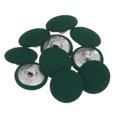 thumbnail image 1 of Unique Bargains 10pcs 28L Fabric Cloth Covered Button 18mm Round Metal Shank Sewing Buttons for Suits Dress Blouses, Army Green, 1 of 5