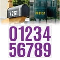 thumbnail image 2 of 4 Inch Large Size Number Stickers, 1 Sheet Self Adhesive House Numbers for Mailbox, Trash Cans - Waterproof Vinyl Numbers Sticker, for Easy Backing Peeling, Bold and Easy-to-Read House Number Labels, 2 of 9