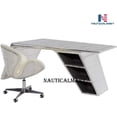 thumbnail image 2 of Nauticalmart Vintage Aluminium Elegant Aviator Wings Desk Table, 2 of 3