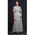 thumbnail image 3 of Bimba Rayon Tribal Feather Printed Womens Long MaxiDressGown With Side Slit-XXX-Large, 3 of 6