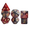 thumbnail image 1 of 7 Pieces Acrylic Polyhedral Party Game Play Entertainment Toys for Role Playing Game , Star Red, 1 of 8