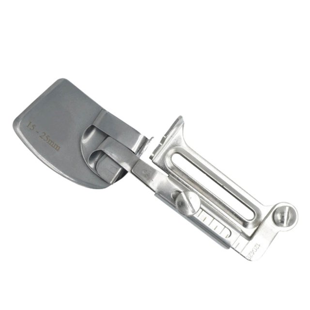 Ourlet Roulé Ajustable pour Couture, Rouleau de Tube de Traction pour Pied, Largeur Réglable, Ourlet de Chemise, Ourlage, Machine à Coudre, Ourlage de Lit Plat, Pied-Pressoir 12 20 mm 15 25 mm pour Perceuses Portatives, Pince, Métal, Angle Droit