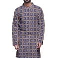 thumbnail image 2 of Atasi Ensemble Kurta de Fête pour Hommes Col Mandarin Kurta Pyjama Ethnique Imprimé, 2 of 2