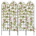 thumbnail image 1 of Costway 4 Pack 87" x 20" Metal Garden Trellis Decorative Outdoor Trellis, 1 of 10