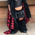 thumbnail image 2 of Faithtur Girl's Faux Fur Leg Warmers Solid Color Soft Cozy Fuzzy Boot Cuff Cover Party Costumes, 2 of 9