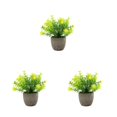 thumbnail image 3 of Decodeary Green Eco-friendly Artificial Money Tree In Pot Long-lasting Durability Realistic Appearance yellow babysbreath 3Set, 3 of 6