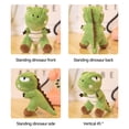 thumbnail image 5 of Blue Adorable Standing Dinosaur Plush Toy, Soft Stuffed Animal For Kids Room Decor, Cuddly Friend For Playtime And Display, 5 of 5