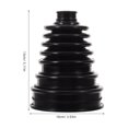 thumbnail image 3 of Miangastore black rubber cv boot for diy repair automotive 1Set, 3 of 9