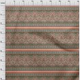 thumbnail image 3 of oneOone Cotton Flex Fabric Leaves & Floral Block Print Sewing Fabric BTY 40 Inch Wide, 3 of 4
