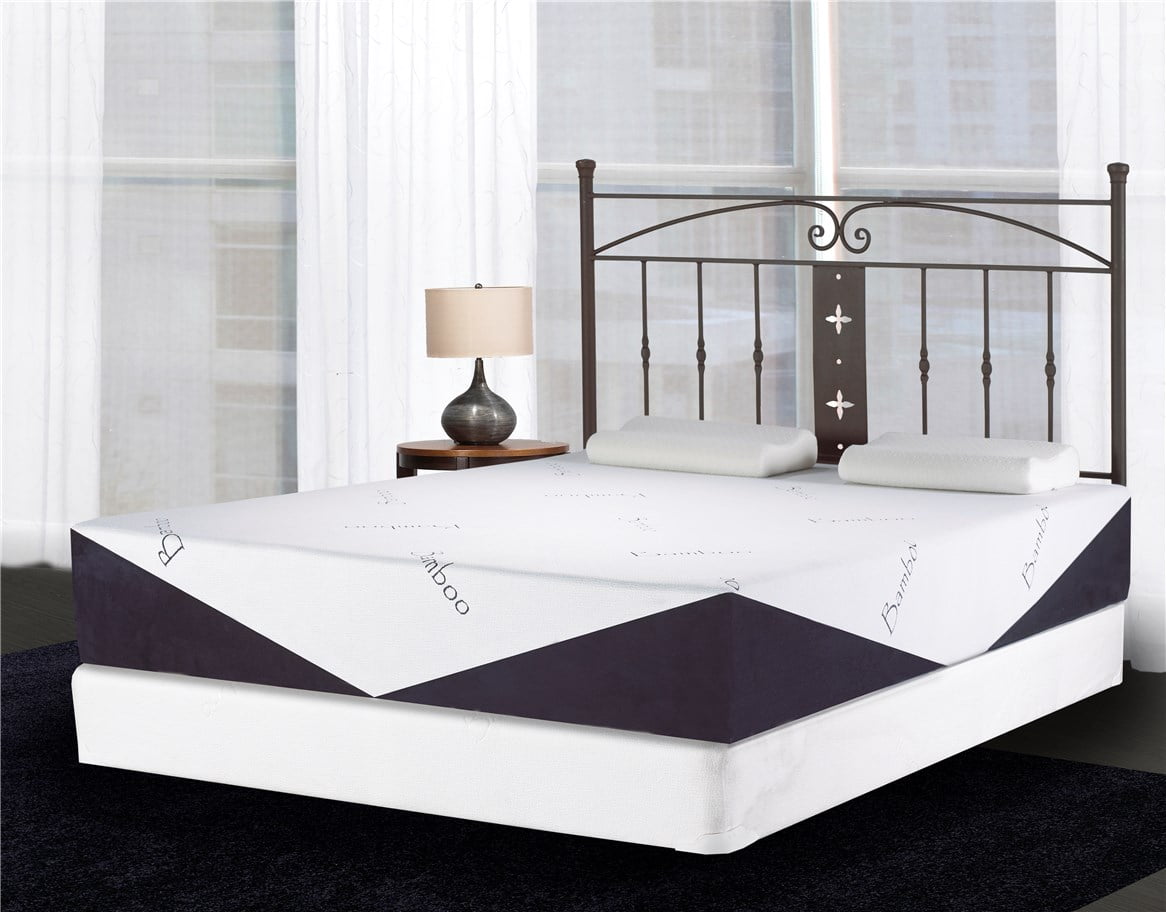 ViscoLogic OASIS Housse de Matelas Antidérapante à Fermeture Éclair de 8 Pouces (Grand Lit)