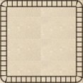 thumbnail image 1 of Ahgly Company Machine Washable Indoor Square Transitional Moccasin Beige Area Rugs, 4' Square, 1 of 7