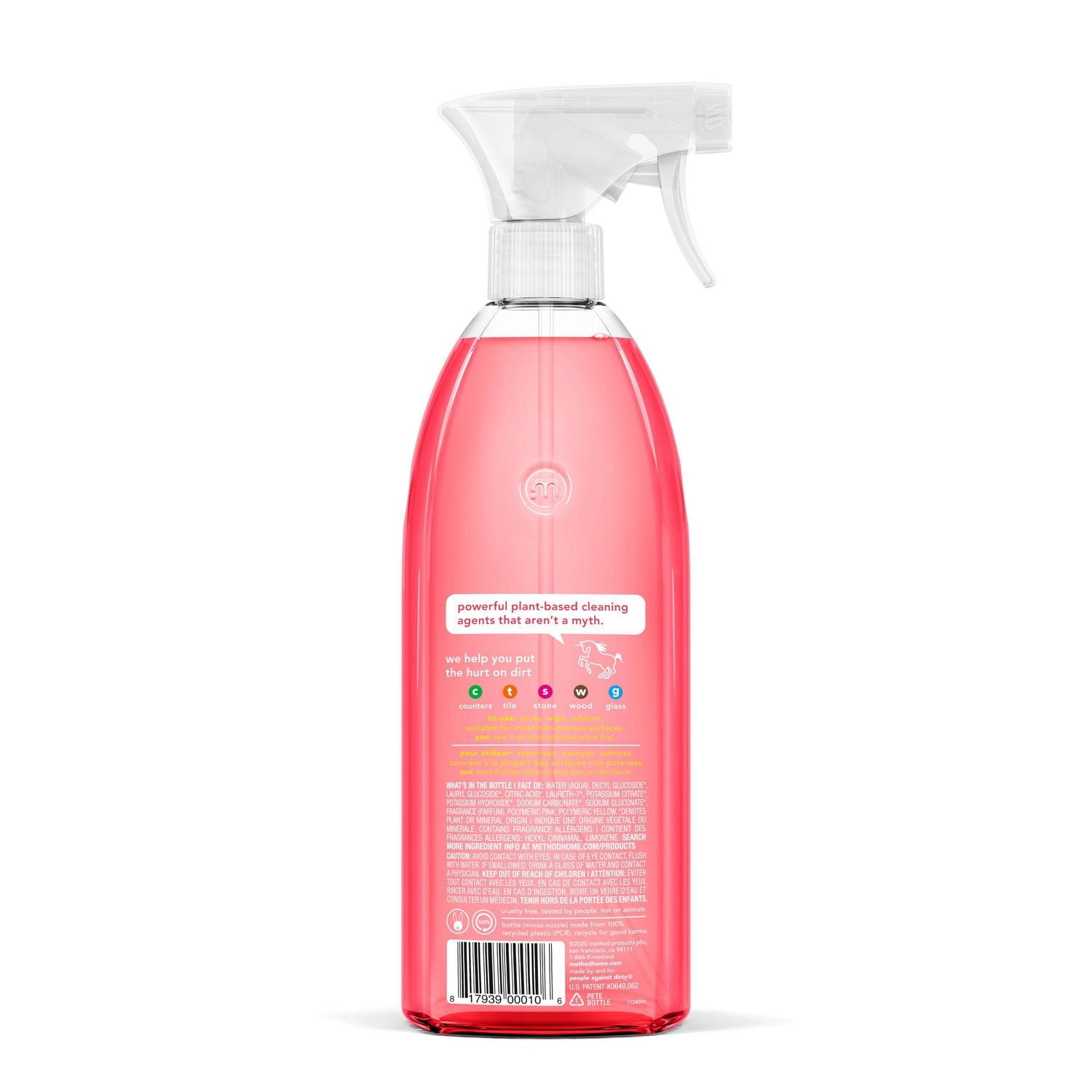 Method, Nettoyant multi surfaces, Pamplemousse rose, 828 ml