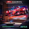thumbnail image 3 of Lumio Mini Projector with WiFi and Bluetooth,Built-in Apps,Auto Focus,1080P Portable Projector,Supports TV Stick/PS5/HDMI, 3 of 10