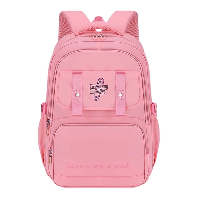 GPOECD Large Capacity Versatile Campus Backpack for Female College Junior High and High School Students School Backpack Pink,One Size