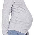thumbnail image 2 of Paisley Sky Maternity Long Sleeve Wrap Front Nursing Top, 2 of 6