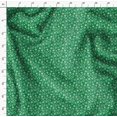 thumbnail image 4 of Soimoi Green polyester Crepe Fabric Artistic Flower & Geometric Decor Fabric Printed Yard 52 Inch Wide, 4 of 5