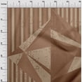 thumbnail image 3 of oneOone Cotton Silk Brown Fabric Geometric Diamond With Stripes Fabric For Sewing Printed Craft Fabric By The Yard 42 Inch Wide, 3 of 4