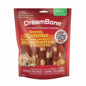 DreamBone Dream Kabobz 12 Count, Rawhide-Free Chews For All Dogs