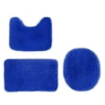 thumbnail image 2 of PRETXORVE Solid Color Bath Mats 3 Set Bathroom Rugs for 3 Pcs Mats Soft Comfortable Water Absorption Non- Thick Washable Easier to Dry Dark, 2 of 8