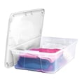 thumbnail image 4 of Homz 28 Qt Snaplock Clear Plastic Storage Container with Secure Lid, 2 Pack, 4 of 9