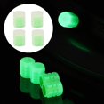 thumbnail image 3 of Ensemble de 4 Couvercles de Tige de Valve de Pneu Lumineux Accessoires de Pneus Verts, 3 of 5