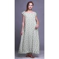 thumbnail image 2 of Bimba Robe de Nuit Imprimée pour Femmes en Rayonne Longue Maxi Robe de Sommeil Robe de Nuit, 2 of 4