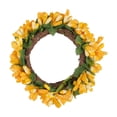 thumbnail image 1 of TIMIFIS Couronnes de Printemps pour Porte d'Entrée Base de Bougie Simulée Décoration Couronne Lumière de Bougie Accessoires de Table Couronne Ornements Couronnes pour Porte d'Entrée, 1 of 2