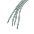 thumbnail image 3 of INSPIRE CHIC Unisex Thick Solid Color Round Shoelaces for Leather Boots Light Gray 100 cm/39.5", 3 of 4