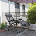 thumbnail image 3 of Lafuma Futura Zero Gravity Outdoor Steel Framed Recliner Chair, Graphite, 3 of 3